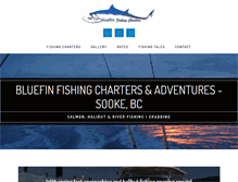 Tablet Screenshot of bluefinfishing.ca